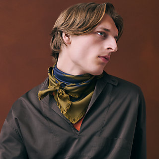 Quadrige fringed scarf 80 | Hermès USA